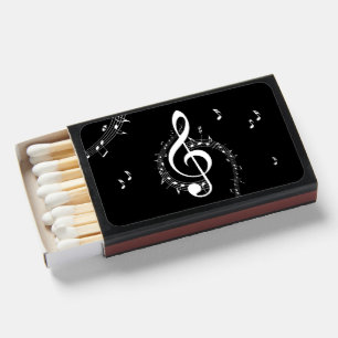 Climactic G Clef Music Black Matchboxes