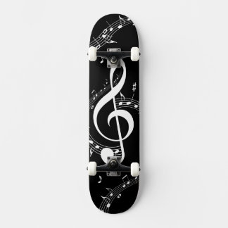 Climactic G Clef Music Black Skateboard