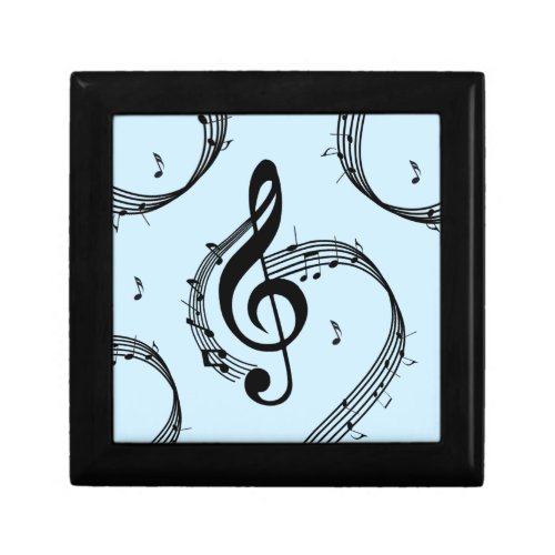 Climactic G Clef Music Blue Gift Box