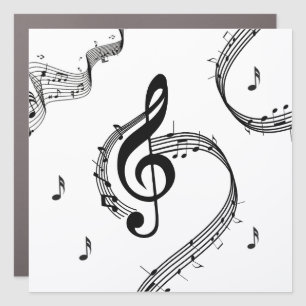 Climactic G Clef Music Car Magnet
