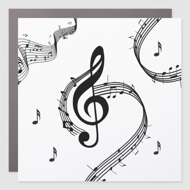 Climactic G Clef Music Car Magnet (Front)