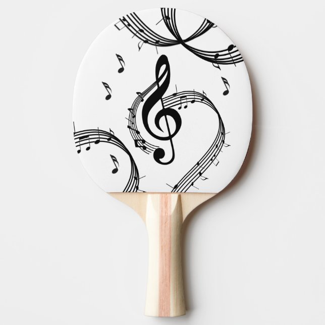 Climactic G Clef Music Ping Pong Paddle (Front)
