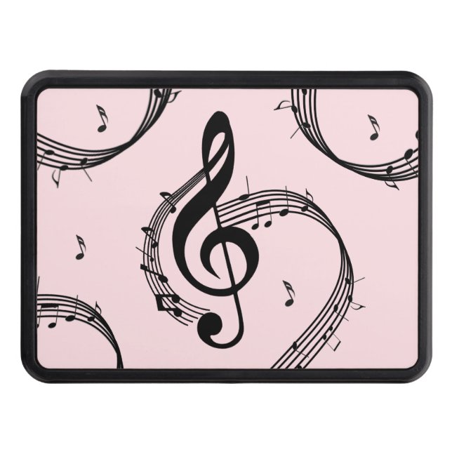 Climactic G Clef Music Pink Hitch Cover (Front)