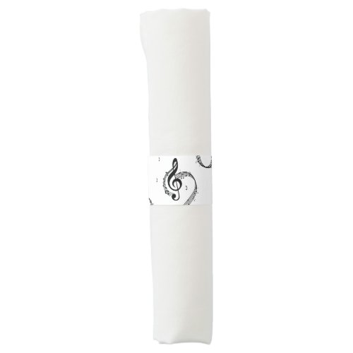 Climactic G Clef Music Pink Napkin Bands