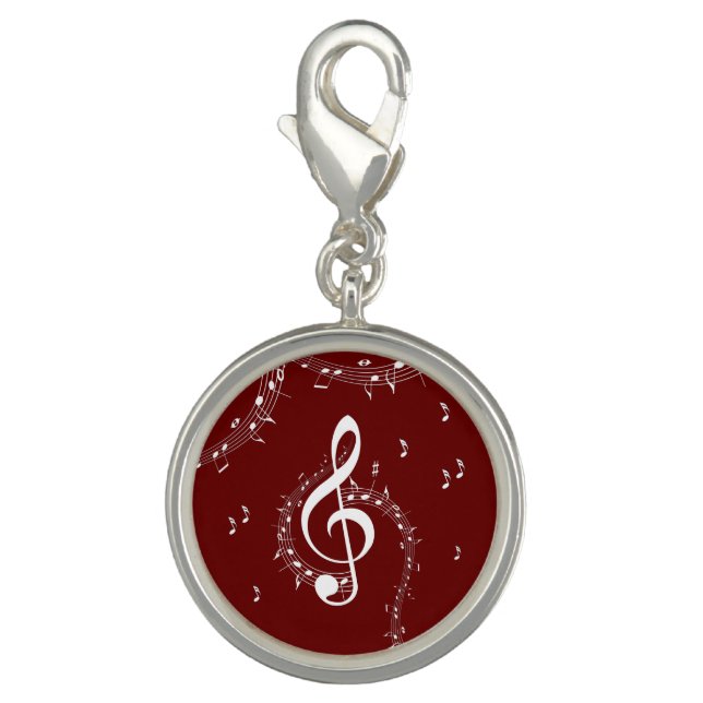 Climactic G Clef Music Red Charm (Front)