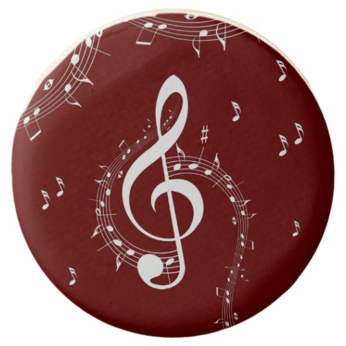 Climactic G Clef Music Red Chocolate Covered Oreo