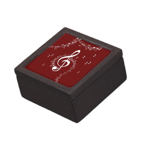 Climactic G Clef Music Red Gift Box