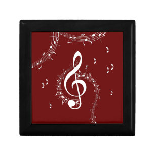 Climactic G Clef Music Red Gift Box