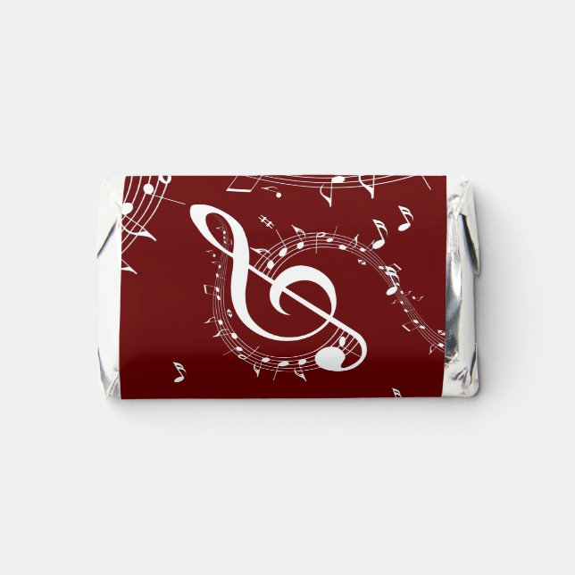 Climactic G Clef Music Red Hershey's Miniatures (Front)