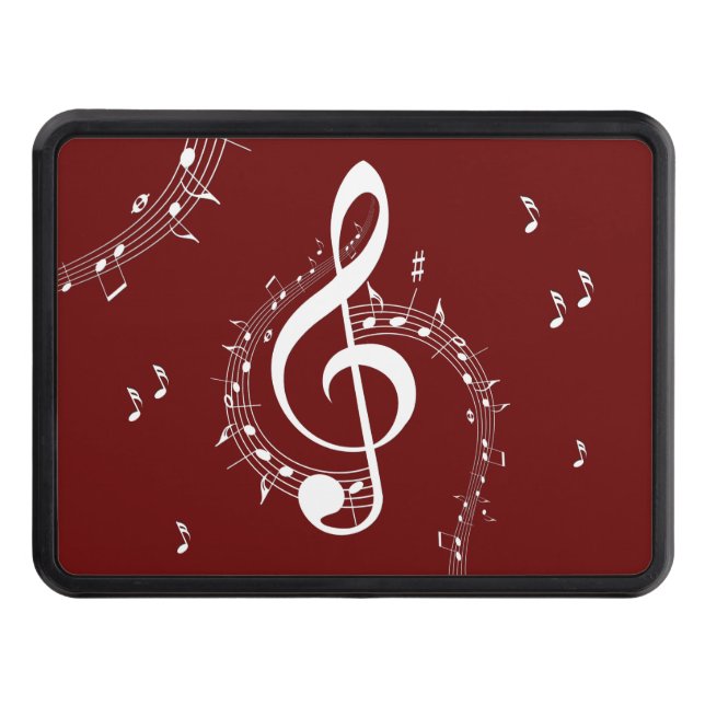 Climactic G Clef Music Red Hitch Cover (Front)
