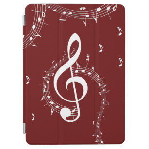 Climactic G Clef Music Red iPad Air Cover