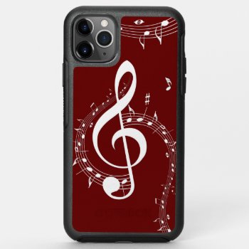 Climactic G Clef Music Red Otterbox Symmetry Iphone 11 Pro Max Case by LwoodMusic at Zazzle