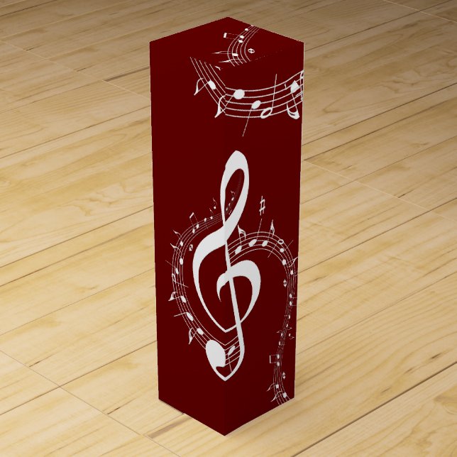 Climactic G Clef Music Red Wine Box (Front)