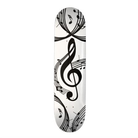 Climactic G Clef Music Skateboard