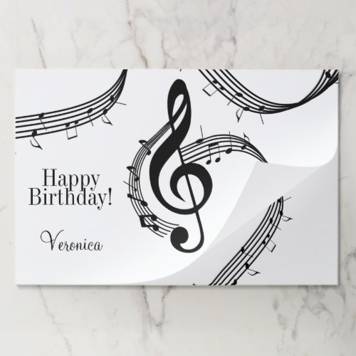 Climactic G Clef Paper Placemat