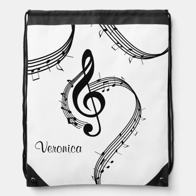 Climactic G Clef Personal Drawstring Bag (Front)