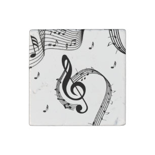 Climactic G Clef Stone Magnet