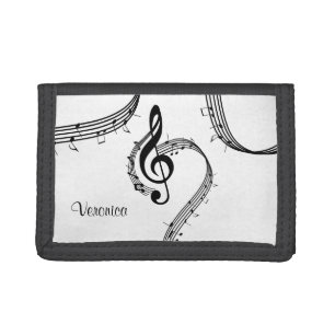 Climactic G Clef Trifold Wallet