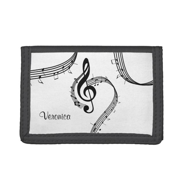 Climactic G Clef Trifold Wallet (Front)