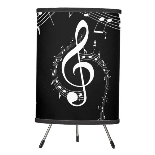 Climactic G Clef White Music on Black 