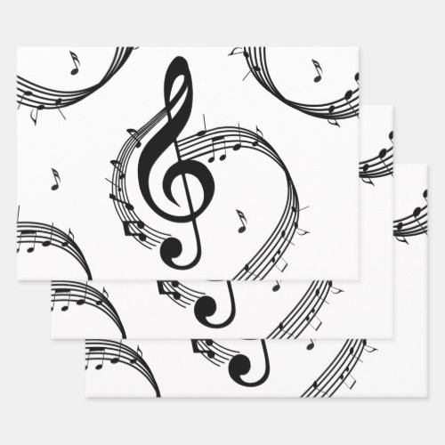 Climactic G Clef Wrapping Paper Sheets