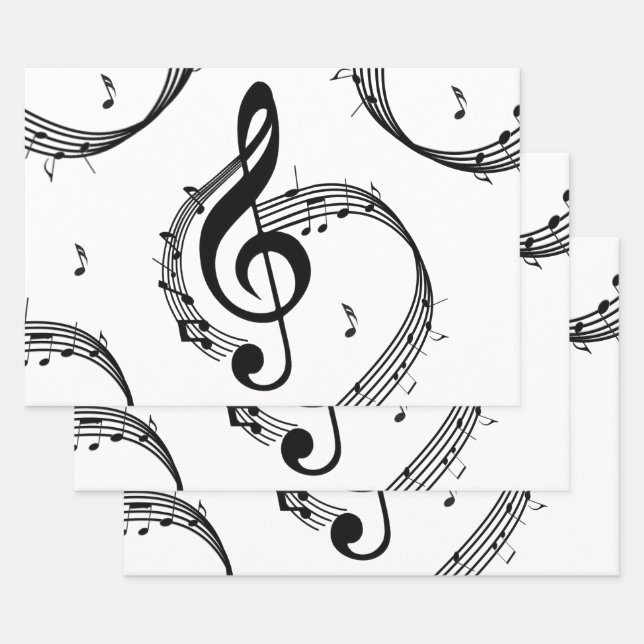 Climactic G Clef Wrapping Paper Sheets (Set)