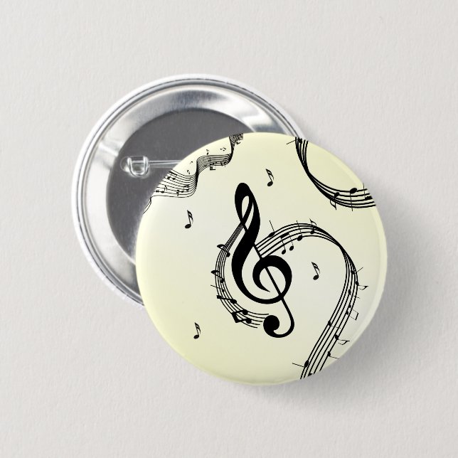 Climactic G Clef Yellow Button (Front & Back)