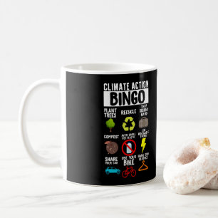 Climate Action Bingo Earth Day Climate Change Coffee Mug