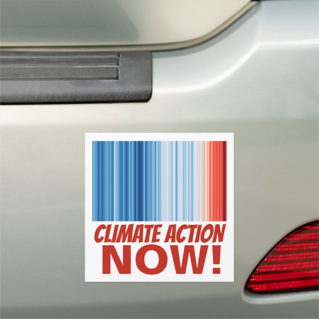 Climate Action NOW! Fossil Fuel to Renewable NOW! Car Magnet (In Situ)