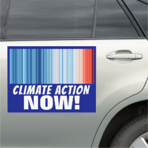 Climate Action NOW! Fossil Fuel to Renewable NOW! Car Magnet