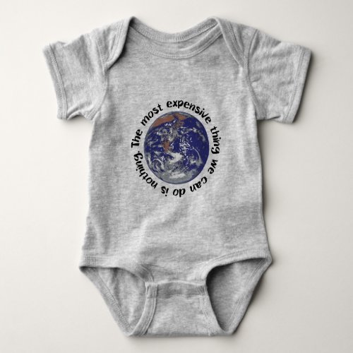 Climate Change Action  Expensive Baby Bodysuit
