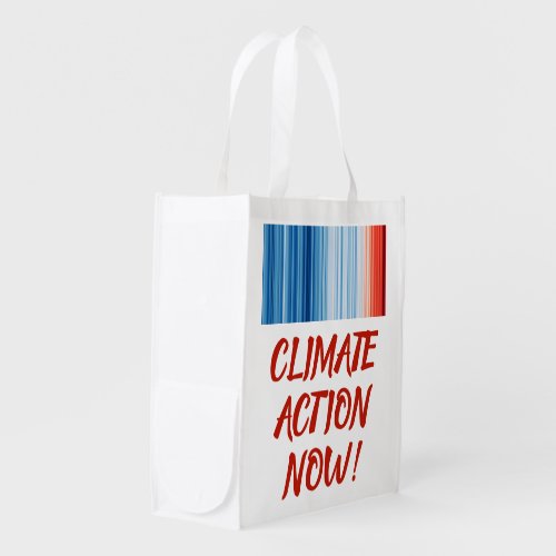 Climate Change Action NOW Global Warming Grocery Bag