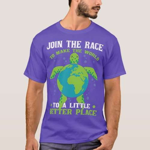 Climate Change Activism Earth Day Turtle T_Shirt