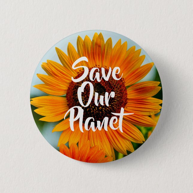Climate Change Awareness Button (Front)