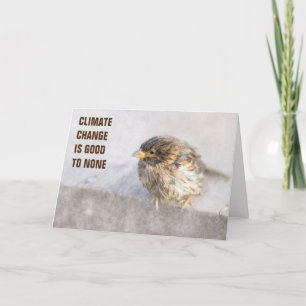Climate change awareness card