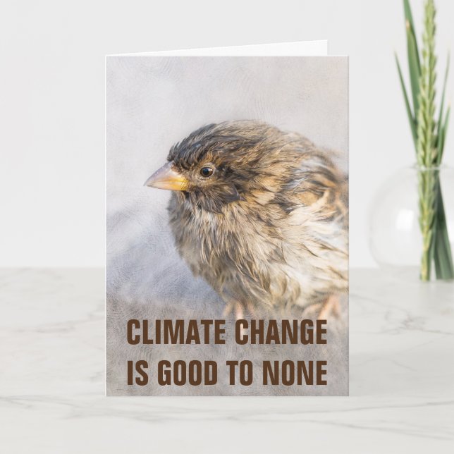 Climate change awareness card (Front)