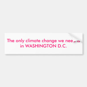 CLIMATE CHANGE BUMPER STICKER