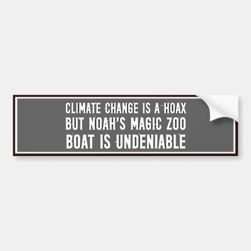 Climate Change Bumper Sticker