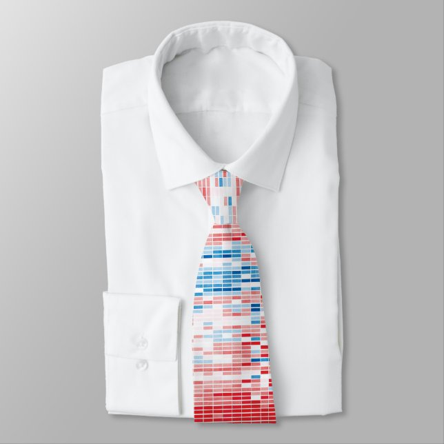 Climate Change Data Neck Tie (Tied)