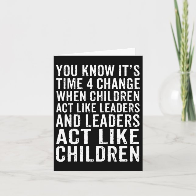 Climate Change Demonstration Environmental Protect Card (Front)