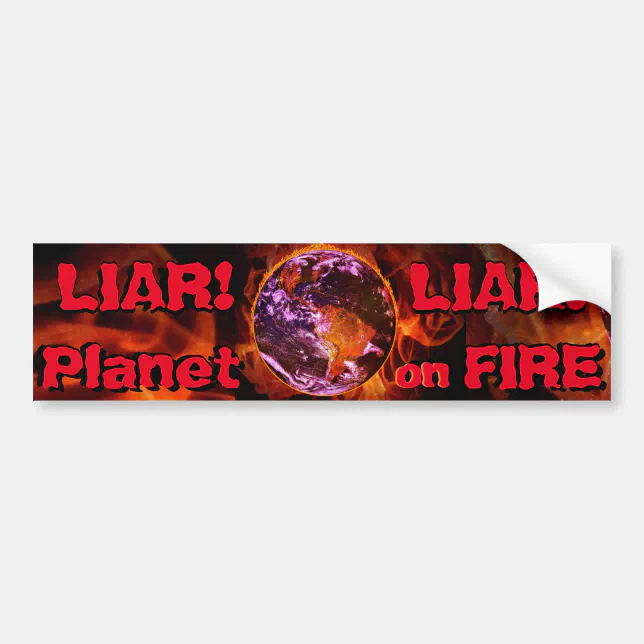Climate Change deniers are lying and they know it Bumper Sticker Zazzle(00)