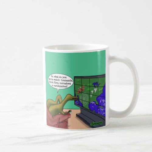 Climate Change Dinosaurs Parody Humans Dark Humor Coffee Mug