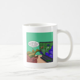 Climate Change Dinosaurs Parody Humans Dark Humor Coffee Mug