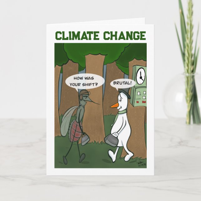 Climate Change Folded Greeting Card (Front)