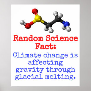 Climate Change Is Affecting Gravity - Science Fact Poster