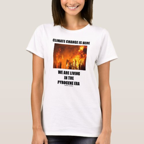 Climate Change Is Here We Are Living Pyrocene Era T_Shirt