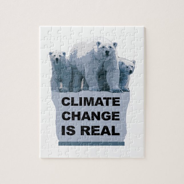 CLIMATE CHANGE IS REAL JIGSAW PUZZLE (Vertical)