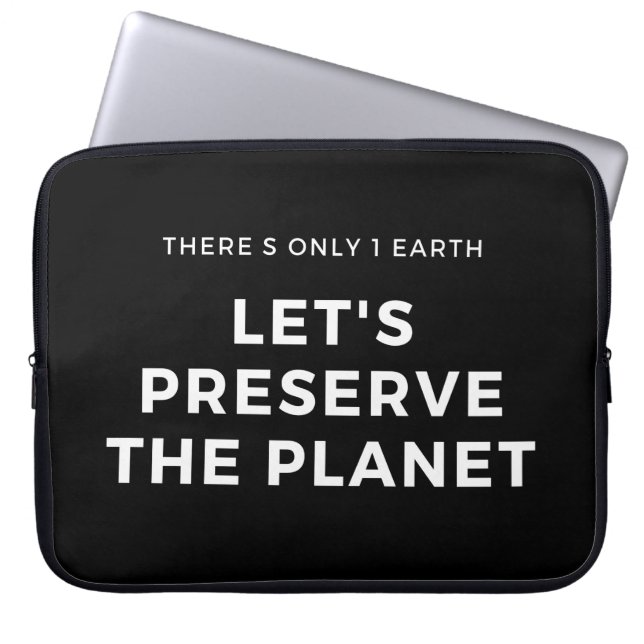 climate change is real laptop sleeve (Front)