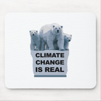 CLIMATE CHANGE IS REAL MOUSE PAD