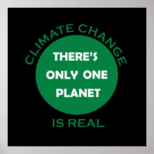 climate change is real poster